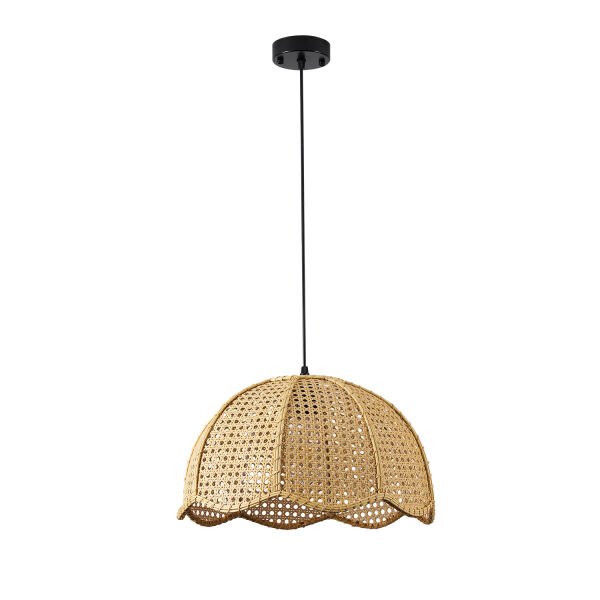 Alvise Tekli Hazeran Model Rattan Modern Tasarım Oturma Odası Avize