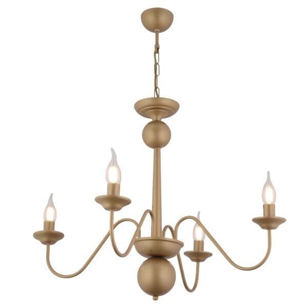 Behir 4'lü Eskitme Boyalı  Modern Oturma Odası, Yatak Odası Salon Avize