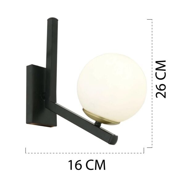 Morgan Eskitme Siyah Duvar Lambası Yatak Odası-Yatak Başı-Banyo İçin Modern Aplik