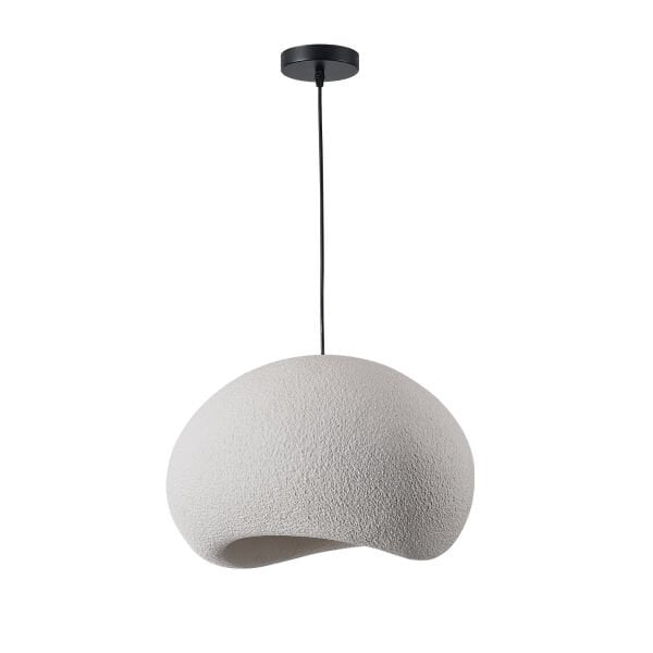 Tretan Tekli Beyaz Beton Modern Sarkıt Oturma Odası Salon Sarkıt Avize