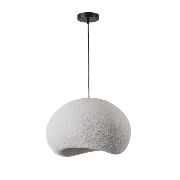 Tretan Tekli Beyaz Beton Modern Sarkıt Oturma Odası Salon Sarkıt Avize