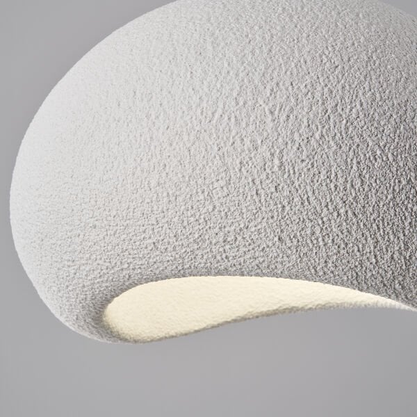 Tretan Tekli Beyaz Beton Modern Sarkıt Oturma Odası Salon Sarkıt Avize