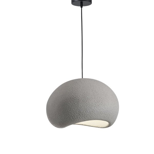 Tretan Tekli Gri Beton Modern Sarkıt Oturma Odası Salon Sarkıt Avize