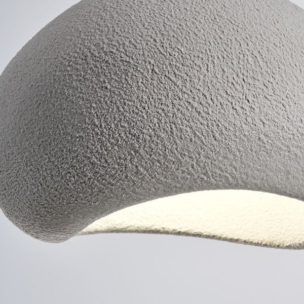 Tretan Tekli Gri Beton Modern Sarkıt Oturma Odası Salon Sarkıt Avize