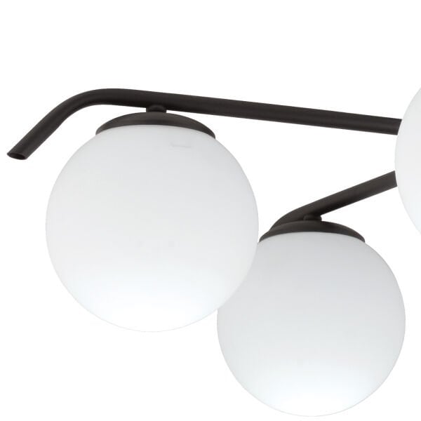 Diaspor 5li Yuvarlak Siyah Modern Sarkıt Genç Odası Yatak odası Retro Salon Avize