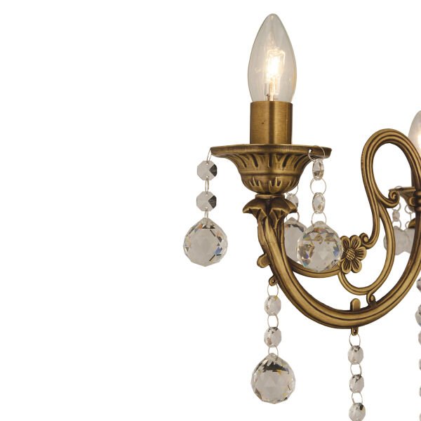 Beyza 3Lü Eskitme Döküm Taşlı Modern Otantik Tasarım Metal Lambader