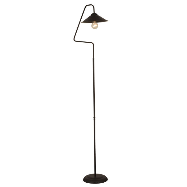 Helga Siyah Modern Tasarım Retro Metal Lambader