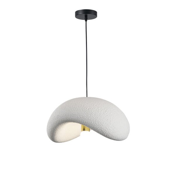 Voliny Tekli Beyaz Beton Modern Sarkıt Oturma Odası Salon Sarkıt Avize