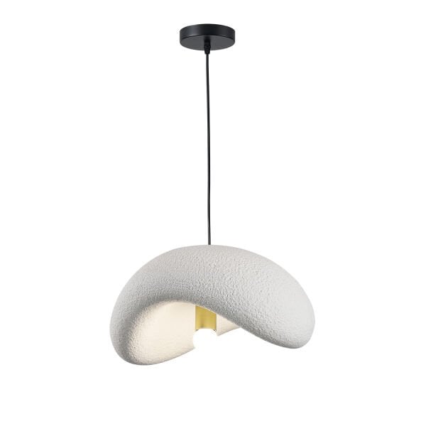 Voliny Tekli Beyaz Beton Modern Sarkıt Oturma Odası Salon Sarkıt Avize