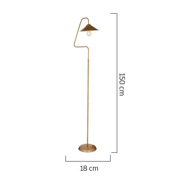 Helga Eskitme Dekoratif Tasarım Retro Modern Metal Lambader