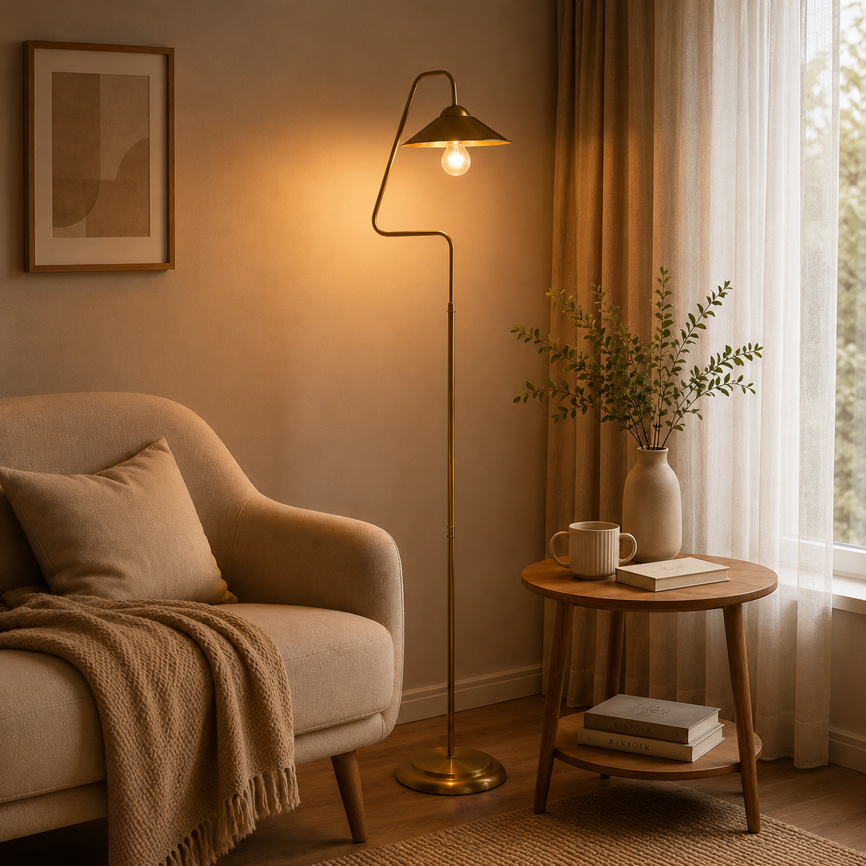 Helga Eskitme Dekoratif Tasarım Retro Modern Metal Lambader