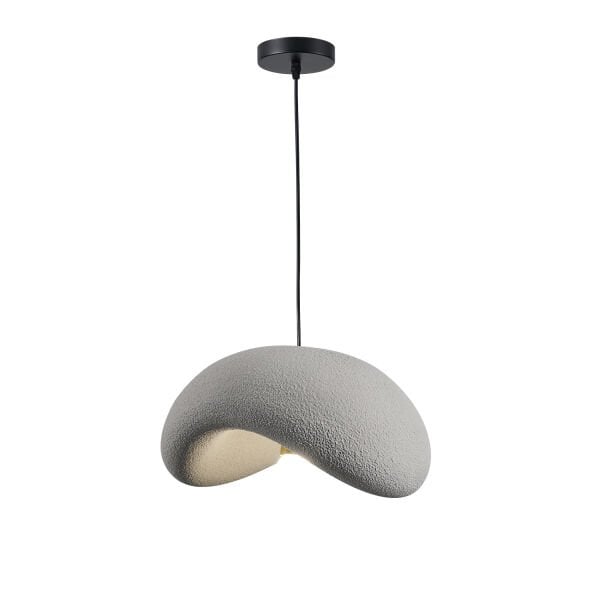 Voliny Tekli Gri Beton Modern Sarkıt Oturma Odası Salon Sarkıt Avize