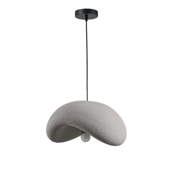 Voliny Tekli Gri Beton Modern Sarkıt Oturma Odası Salon Sarkıt Avize