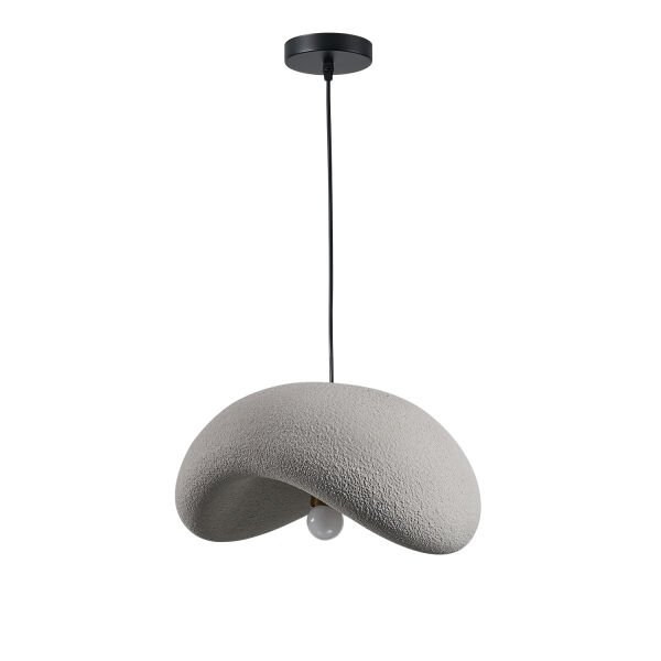 Voliny Tekli Gri Beton Modern Sarkıt Oturma Odası Salon Sarkıt Avize