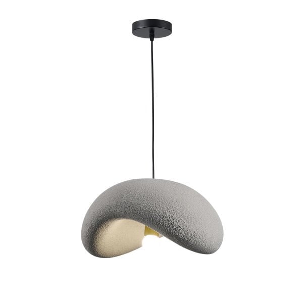 Voliny Tekli Gri Beton Modern Sarkıt Oturma Odası Salon Sarkıt Avize