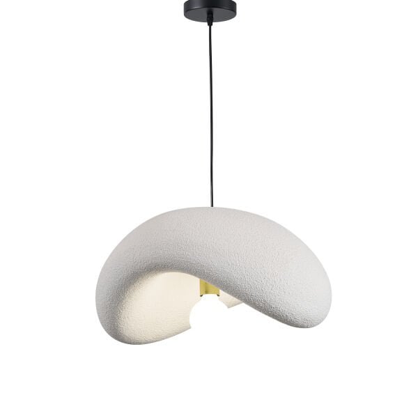 Voliny Büyük Beyaz Beton Modern Sarkıt Oturma Odası Salon Sarkıt Avize