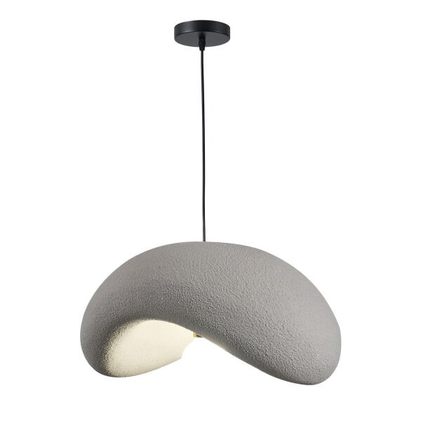 Voliny Büyük Gri Beton Modern Sarkıt Oturma Odası Salon Sarkıt Avize