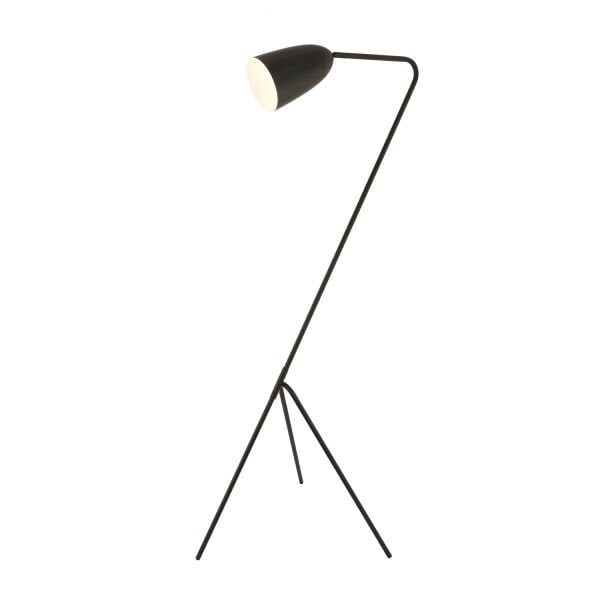 Yaman Siyah Retro Başlıklı Modern Dekoratif Köşe Lambader