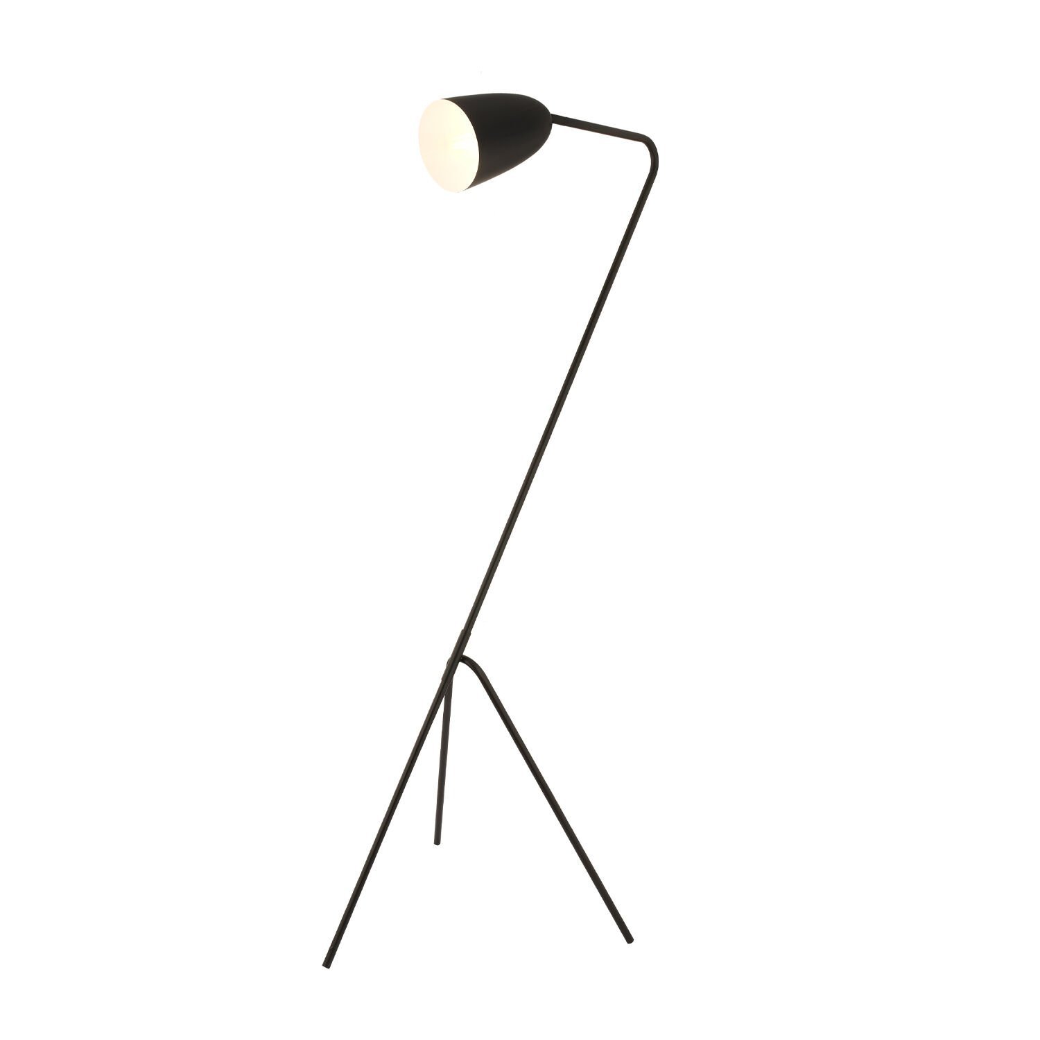 Yaman Siyah Retro Başlıklı Modern Dekoratif Köşe Lambader