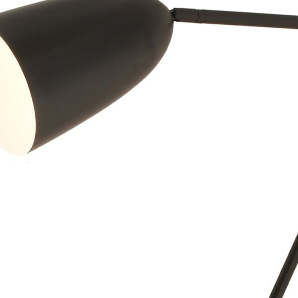 Yaman Siyah Retro Başlıklı Modern Dekoratif Köşe Lambader