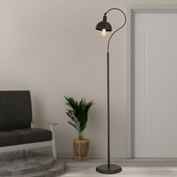 Angora Siyah Dekoratif Tasarım Retro Modern Metal Lambader