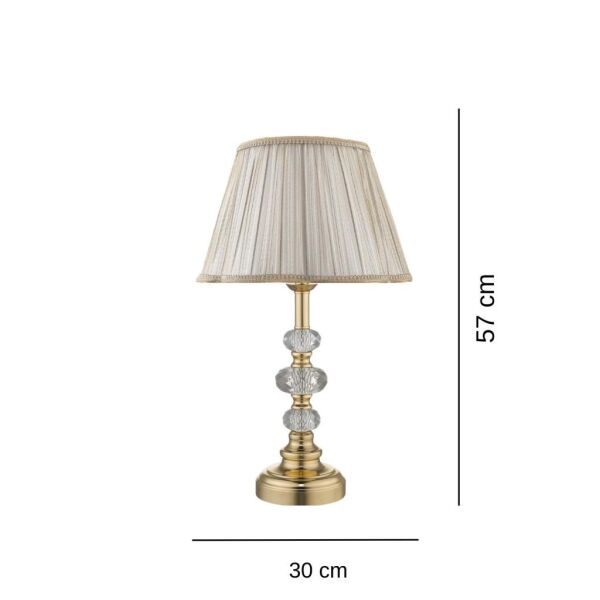 (2 Adet) Arven Gold Kristal Abajur