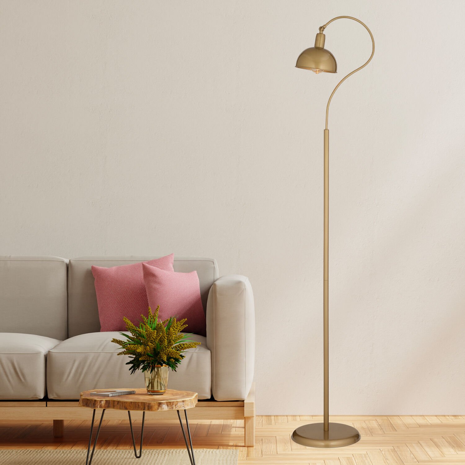 Angora Eskitme Dekoratif Tasarım Retro Modern Metal Lambader