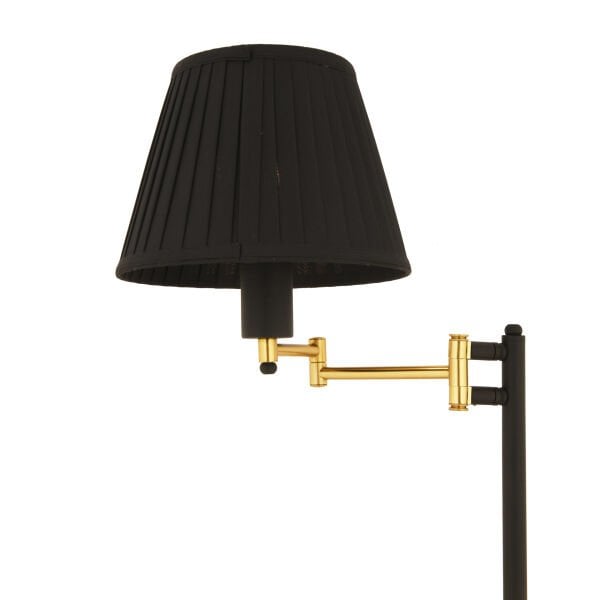 Hestia Siyah Eskitme Modern Dekoratif Köşe Lambader