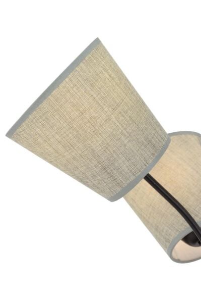 Lara 5li Şapkalı Siyah Moder Tasarım Dekoratif Oturma Odası-Salon Lambader