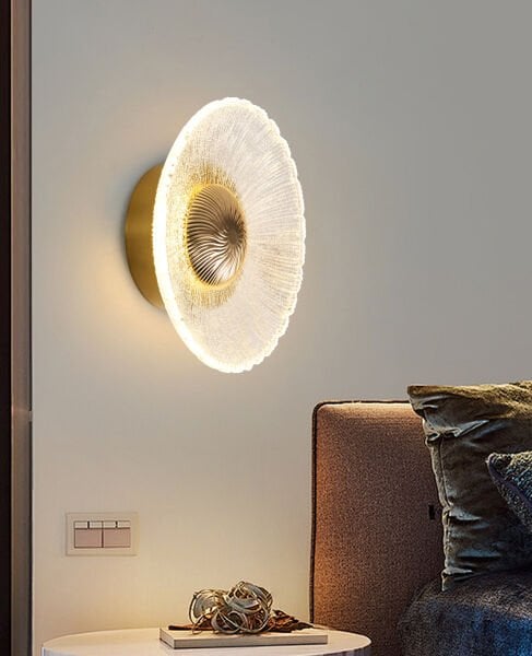 Eterno Gold 3 Renkli Kristal Led Aplik