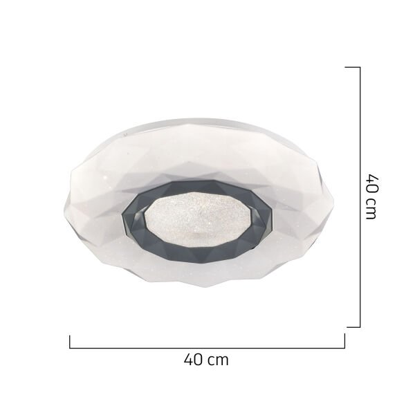Paris Tekli Beyaz 3 Renkli 37 Watt Ledli Modern Oturma Odası, Koridor, Salon Led Avize