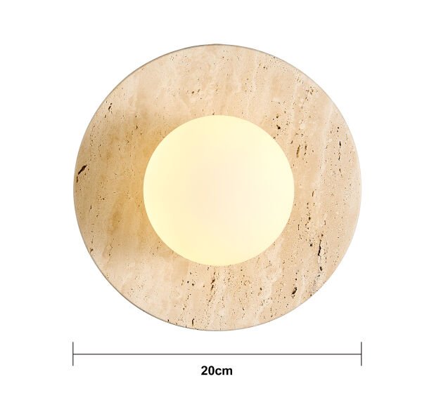 Eira Traverten Desenli Modern Salon, Yatak Başı Aplik