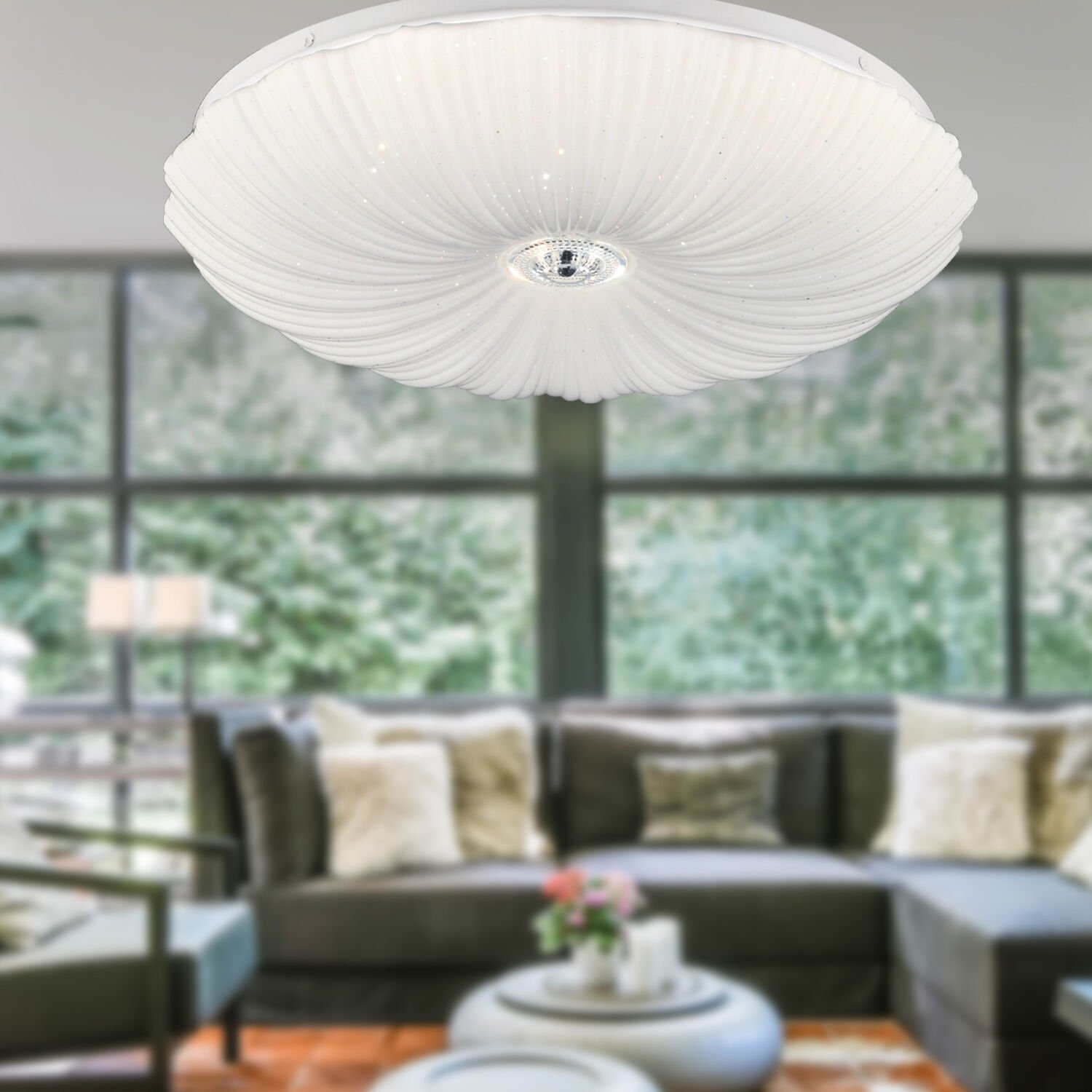 Londra Tekli Beyaz 3 Renkli 37 Watt Ledli Modern Oturma Odası, Koridor, Salon Led Avize
