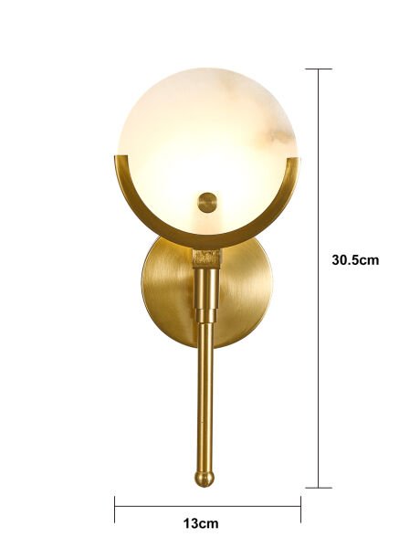 Nuvia Traverten Desenli Modern Salon, Yatak Başı Led Aplik