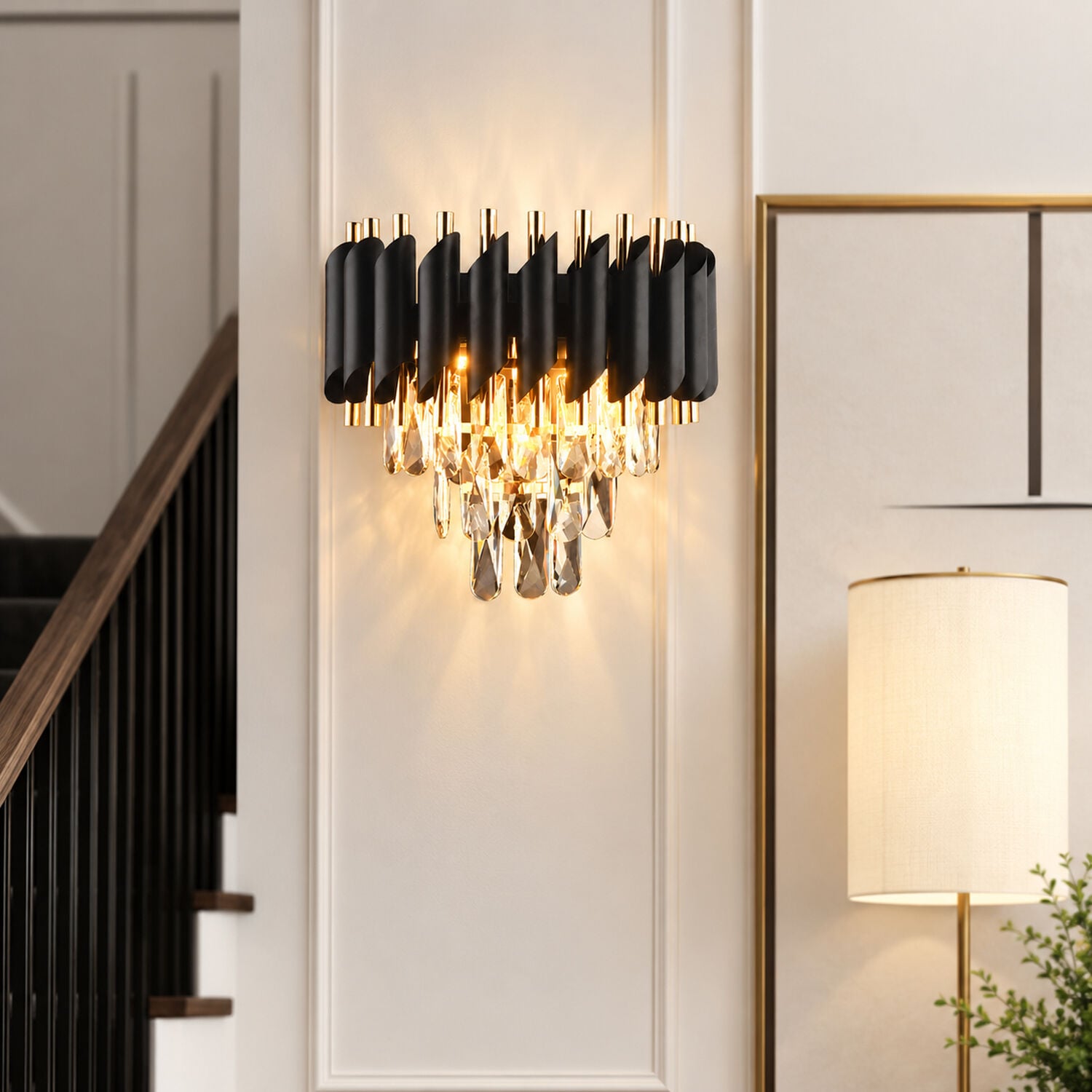 Mikula Modern Gold Tasarım Salon Koridor Ledli Salon Aplik