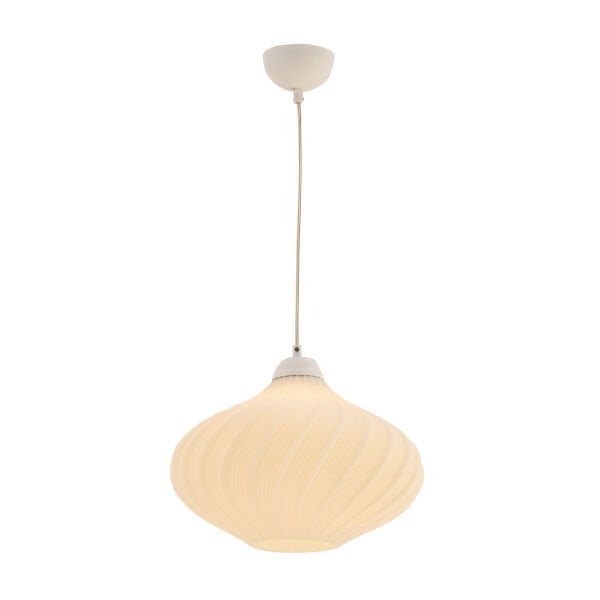 Leonor Beyaz Tekli Modern Sarkıt Oturma Odası, Salon Sarkıt Avize