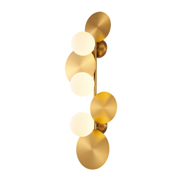 Lunis Gold 4'lü Modern Salon Aplik