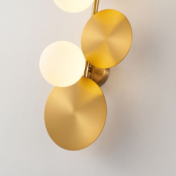 Lunis Gold 4'lü Modern Salon Aplik