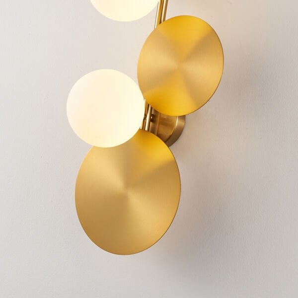 Lunis Gold 4'lü Modern Salon Aplik