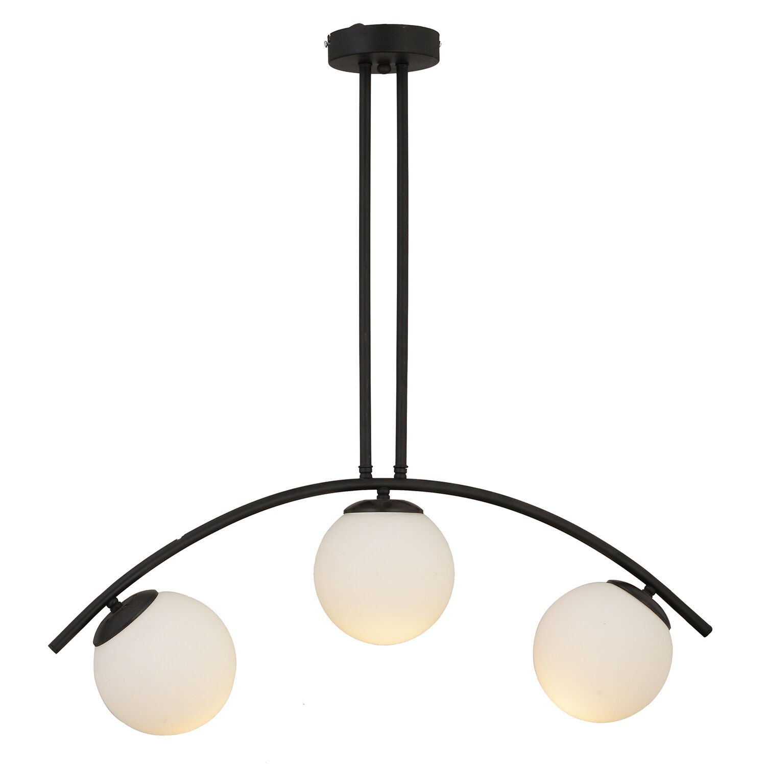 Fralde 3Lü Siyah Modern Mutfak Cafe Restoran için Uygun Retro Salon Avize