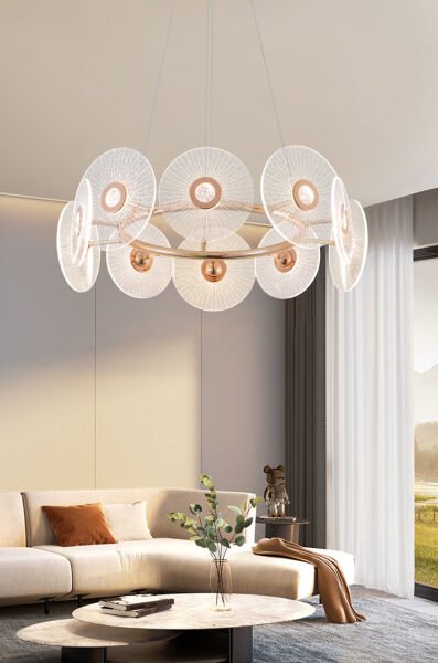 Vetro 10'lu Yuvarlak Led Salon Avize