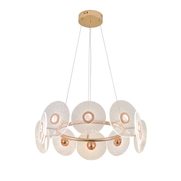 Vetro 10'lu Yuvarlak Led Salon Avize