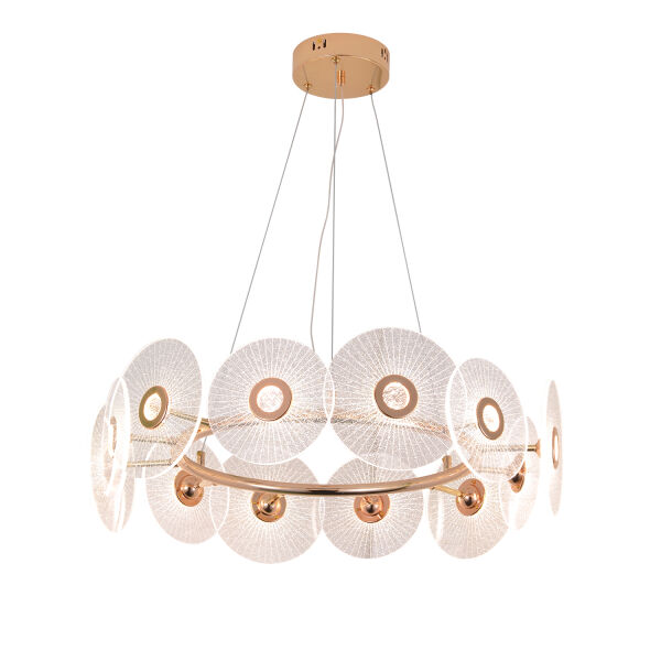 Vetro 12'li Yuvarlak Led Salon Avize