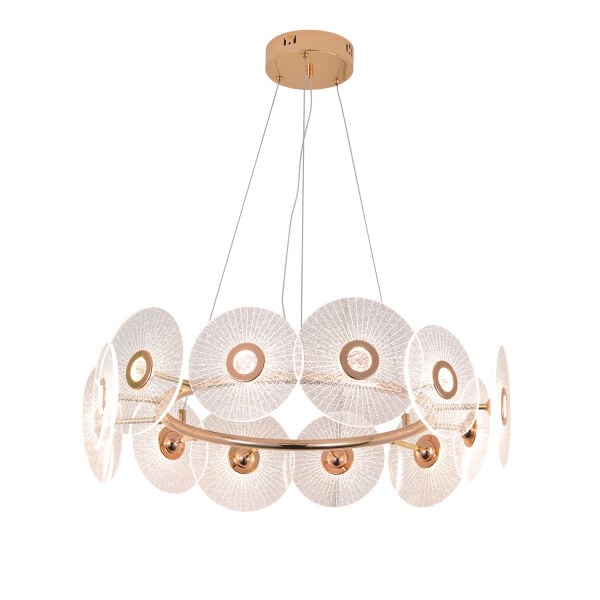 Vetro 12'li Yuvarlak Led Salon Avize