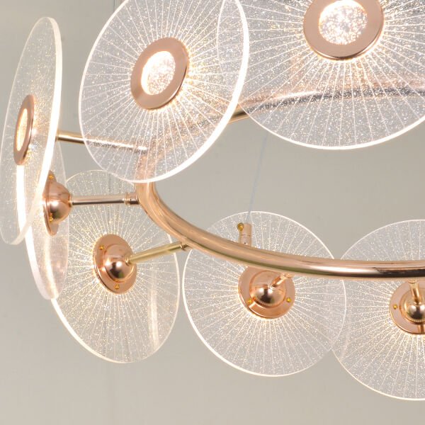 Vetro 12'li Yuvarlak Led Salon Avize