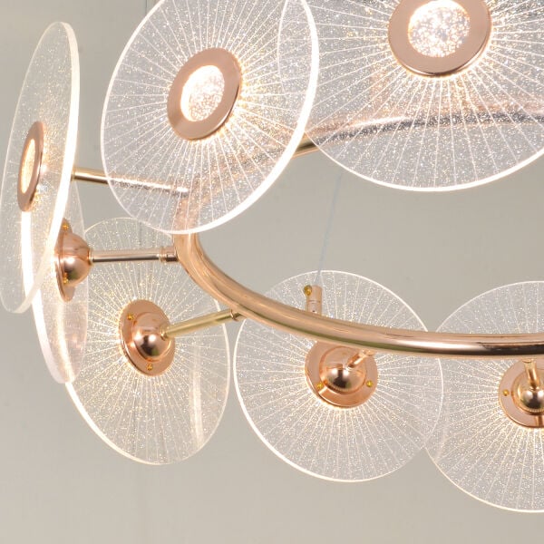 Vetro 12'li Yuvarlak Led Salon Avize