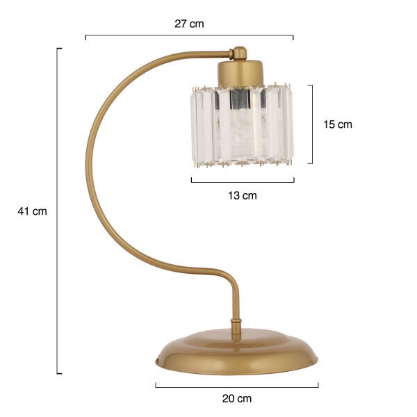 Tufty Eskitme Masa Lambası Kristalli Taşlı Dekoratif Tasarım Salon- Yatak Odası Modern Abajur