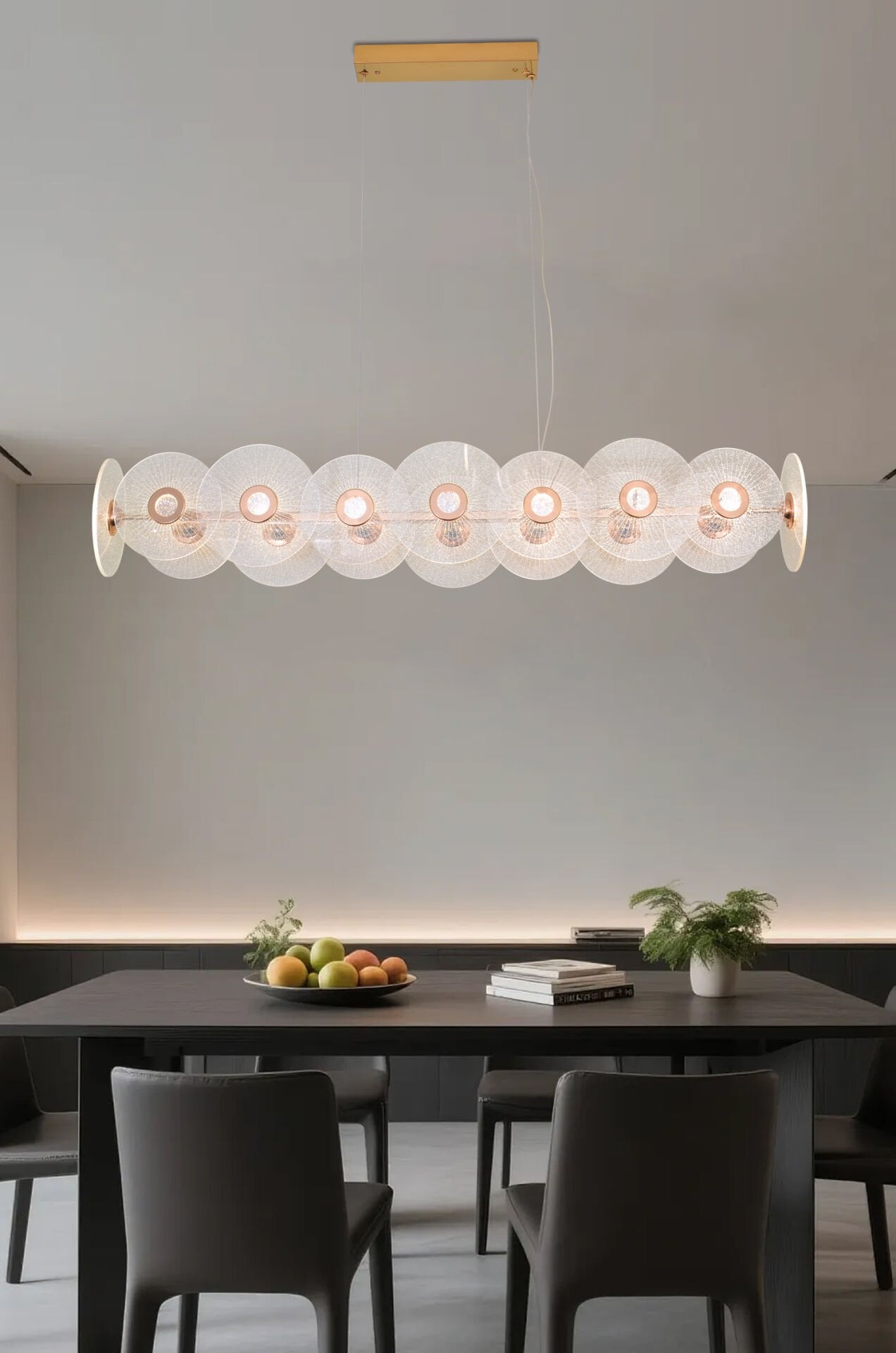 Vetro 18'li Sıralı Led Salon Avize