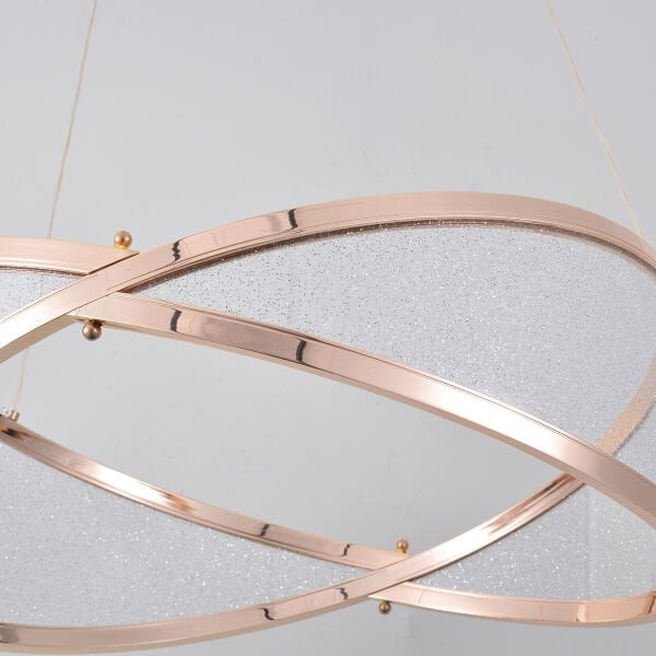 Natura 50'lik Yuvarlak Gold Salon Sarkıt Led Avize