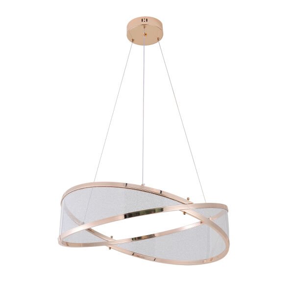 Natura 60'lık Yuvarlak Gold Salon Sarkıt Led Avize